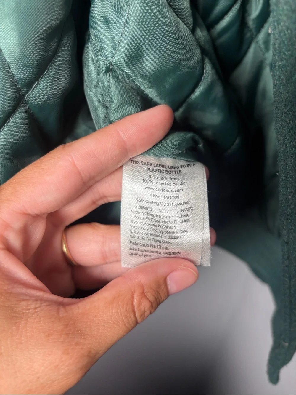 Cotton on green Bomber Jacket Eagles size M